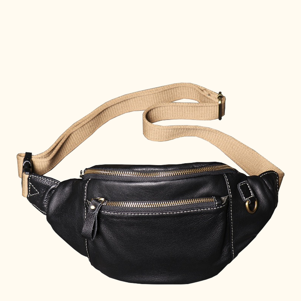 Latch canvas strap fanny pack