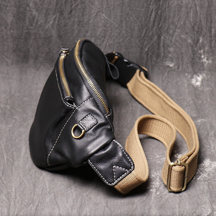 Latch canvas strap fanny pack