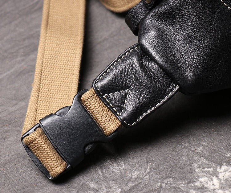 Latch canvas strap fanny pack