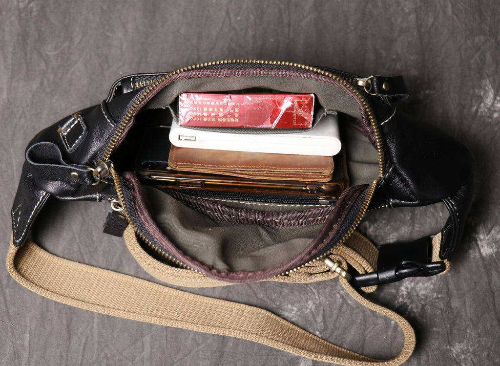 Latch canvas strap fanny pack