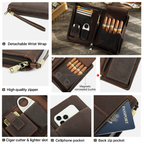 Broker cigar clutch case