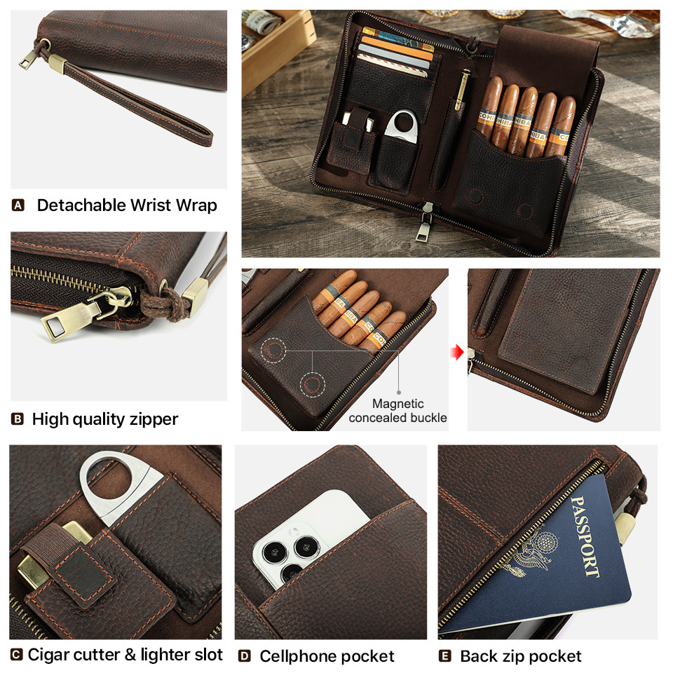 Broker cigar clutch case