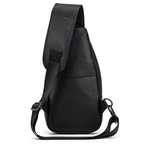 Trailblazer hiking sling bag, Black leather