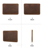 Leather sleeve for iPad mini and 7.9 inch tablets, dark brown