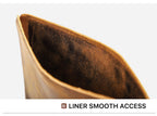 Full-grain leather iPad mini sleeve for everyday carry