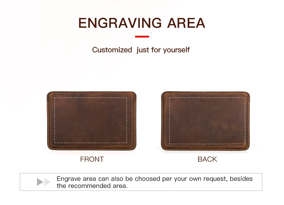 Dark brown leather tablet sleeve, landscape, Provost