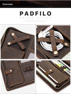 Chancellor full-grain leather iPad portfolio case