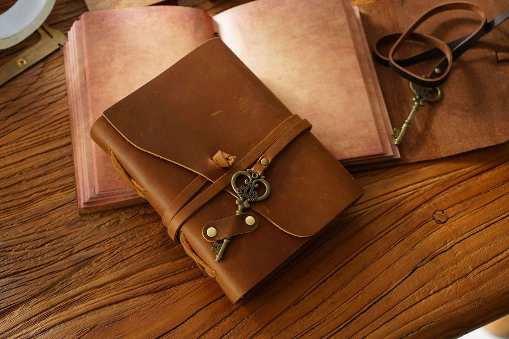 Barrister kraft paper leather journal