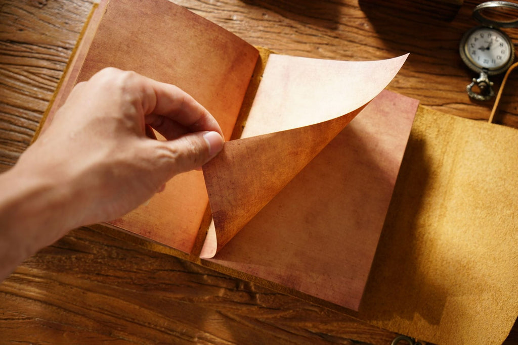 Barrister kraft paper leather journal
