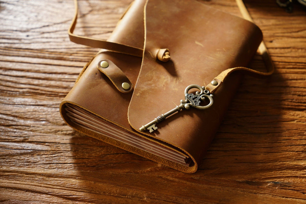 Barrister kraft paper leather journal