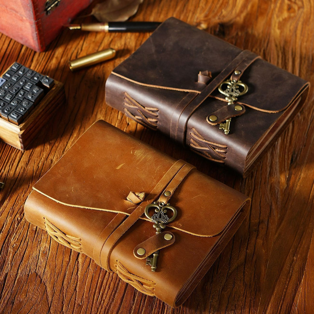 Barrister kraft paper leather journal