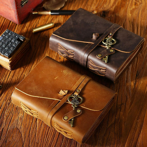 Barrister kraft paper leather journal