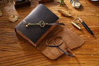 Barrister kraft paper leather journal
