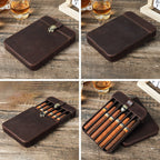 Heritage leather cigar case