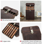 Heritage leather cigar case