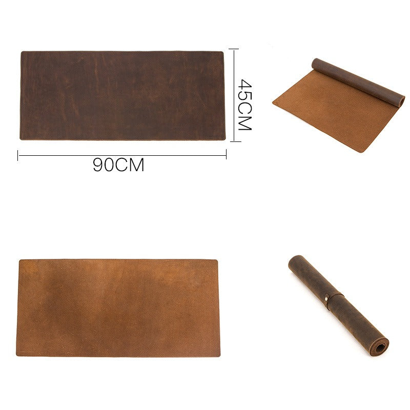 Ledgerline leather desk mat