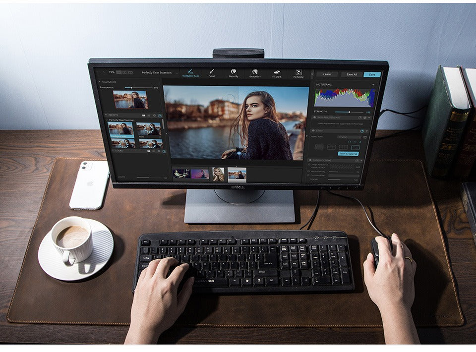 Ledgerline leather desk mat