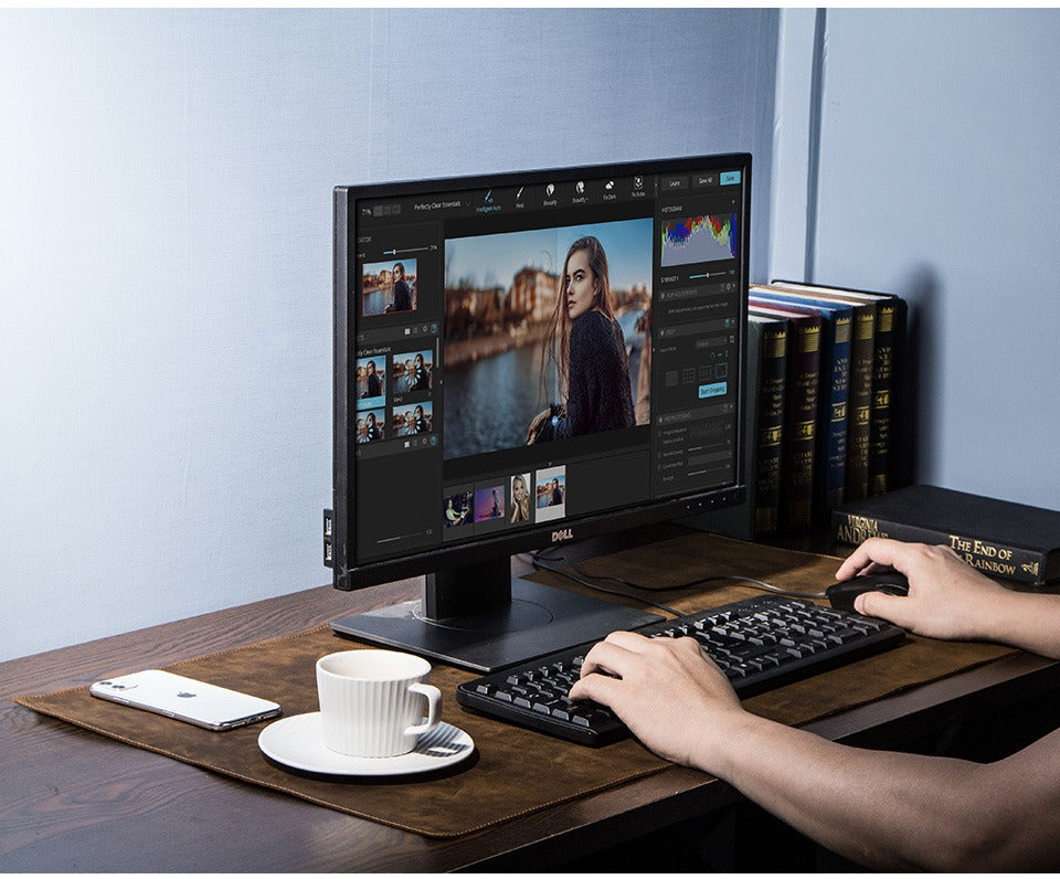 Ledgerline leather desk mat