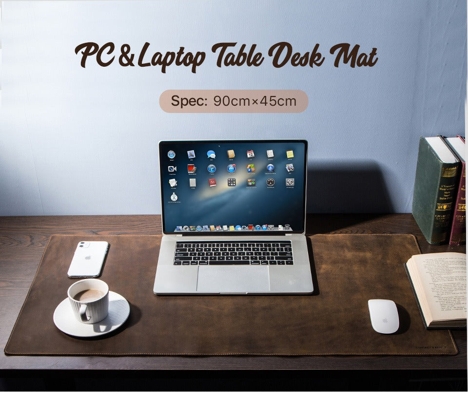 Ledgerline leather desk mat