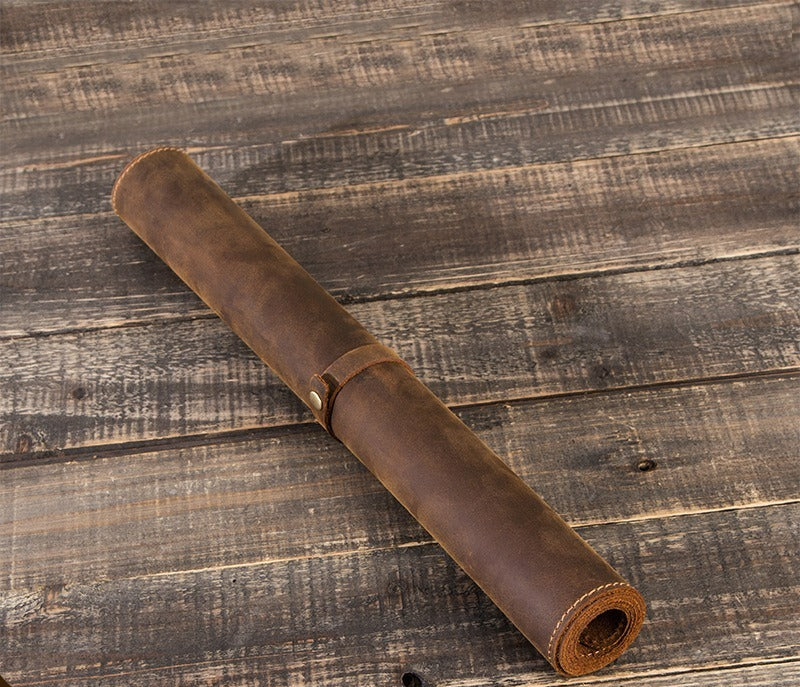 The Ledgerline leather desk mat