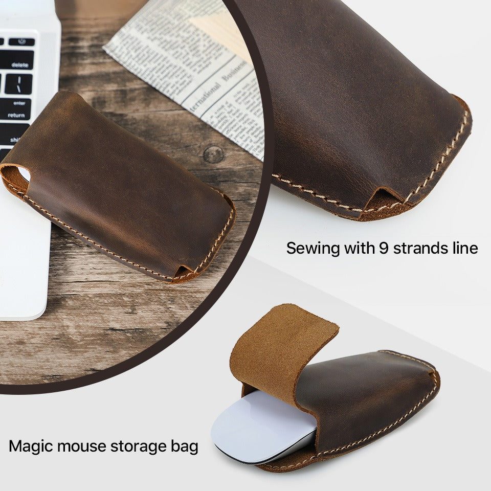 Rivet leather mouse cover