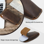 Rivet leather mouse cover