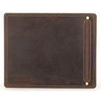 Alderman leather mouse pad with pen slot