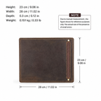 Alderman leather mouse pad with pen slot