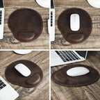 Counselor leather mouse pad with wrist rest