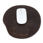 Counselor leather mouse pad with wrist rest