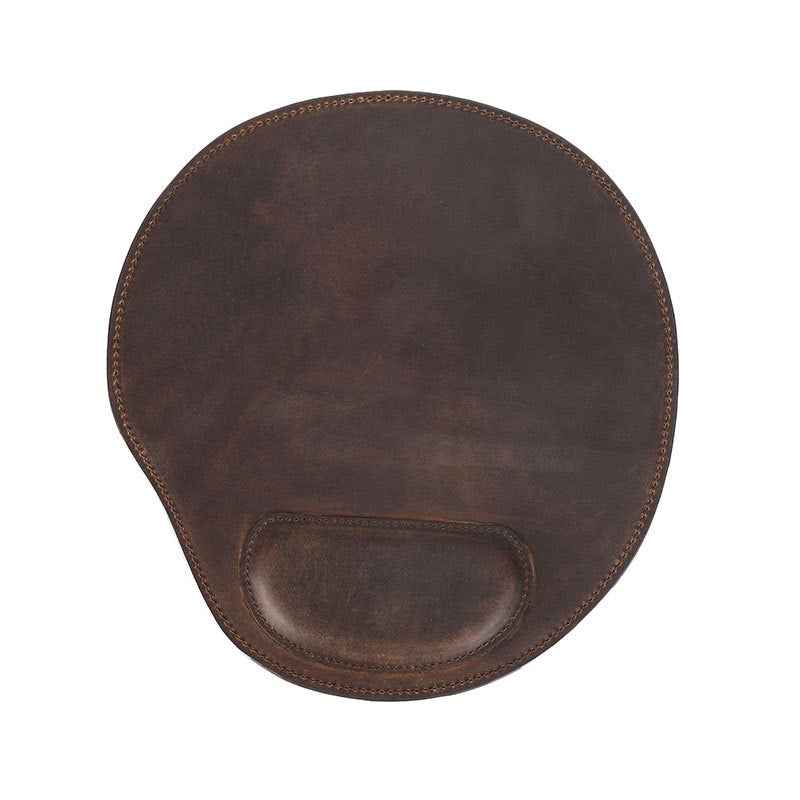 Counselor leather mouse pad with wrist rest