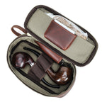 Relic leather pipe case with strap
