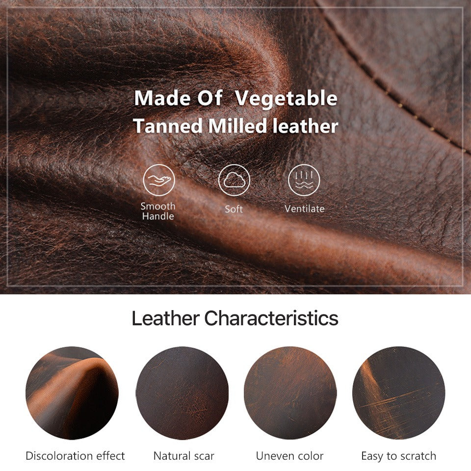 Briar leather pipe pouch