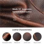 Briar leather pipe pouch
