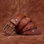 Brown The Wrangler men's leather belt