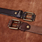 Dark Brown The Wrangler men's leather belt