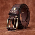 Dark Brown The Wrangler men's leather belt
