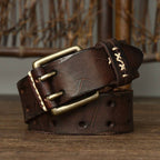 Dark Brown The Wrangler men's leather belt