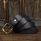 Black The Settler men's leather belt