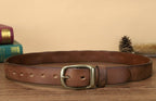 Brown The Broker men's leather belt