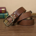 Brown The Blacksmith men's leather belt