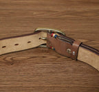 Brown The Blacksmith men's leather belt