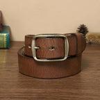 Brown The Blacksmith men's leather belt