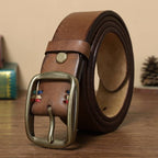 Brown The Blacksmith men's leather belt