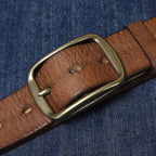 Brown The Blacksmith men's leather belt