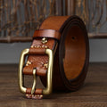 Brown The Tradesman men's leather belt