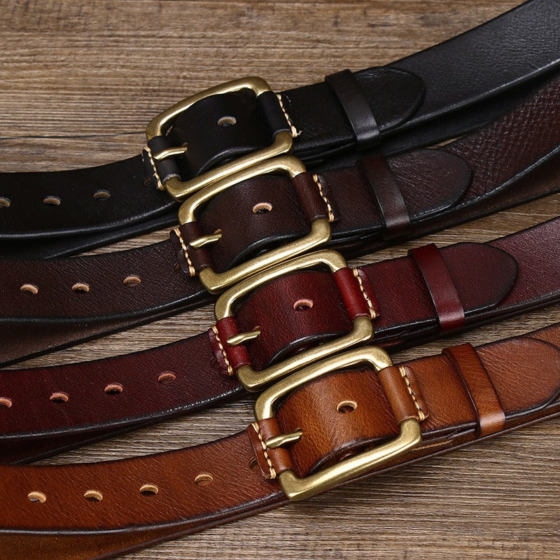 Brown The Tradesman men's leather belt