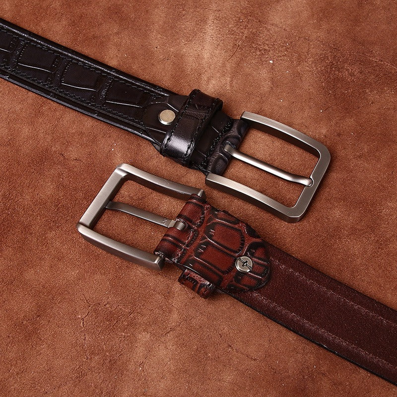 Dark Brown The Envoy men's leather belt