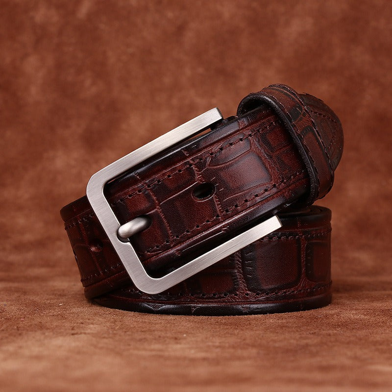 Dark Brown The Envoy men's leather belt