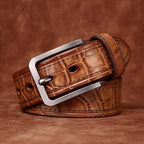 Khaki The Envoy men's leather belt
